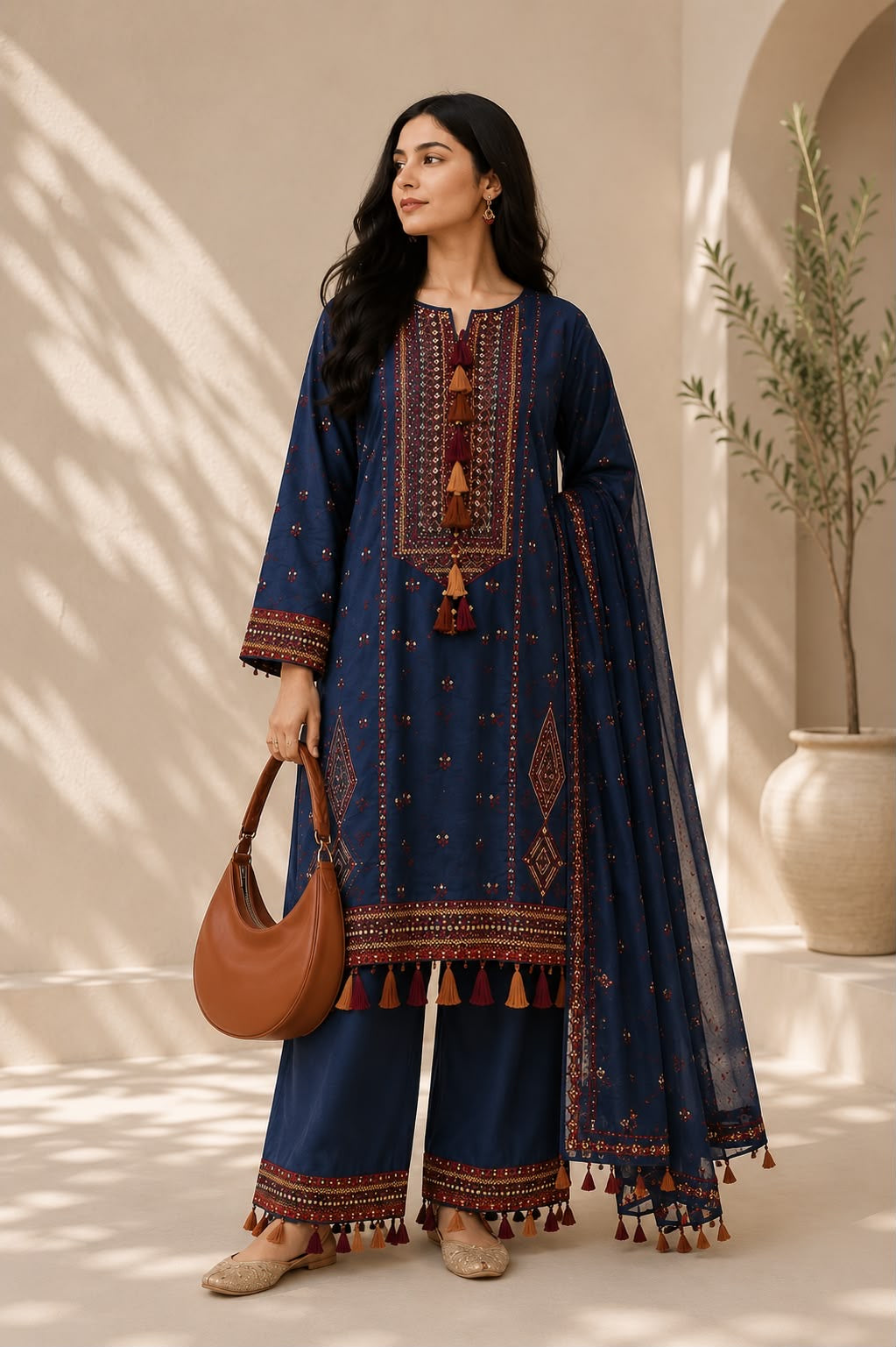 Midnight Tassel 3PC