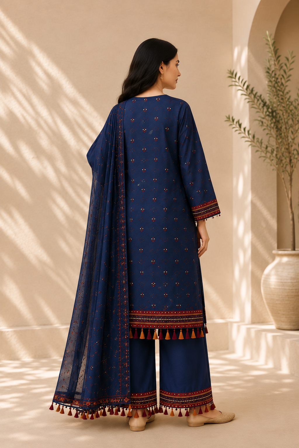 Midnight Tassel 3PC